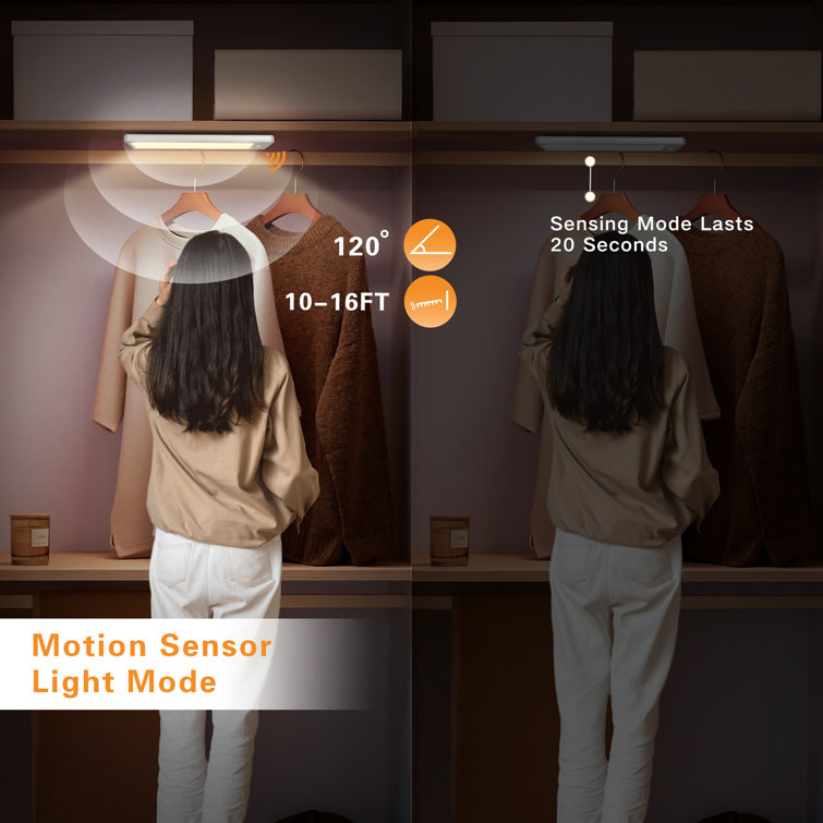 LEPOTEC 13.3 Inch 60 LED Wireless Motion Sensor Cabinet Light