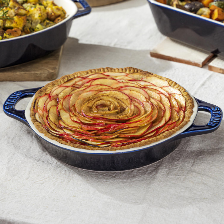 Cherry Red Ceramic 9-inch Pie Dish