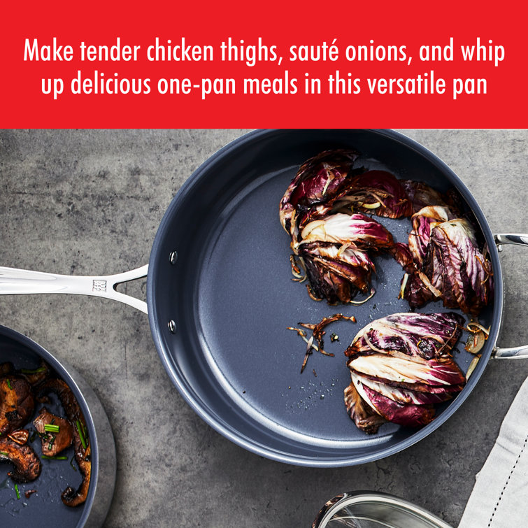 Zwilling Clad CFX 5-qt Silver Stainless Steel Non-Stick Saute Pan
