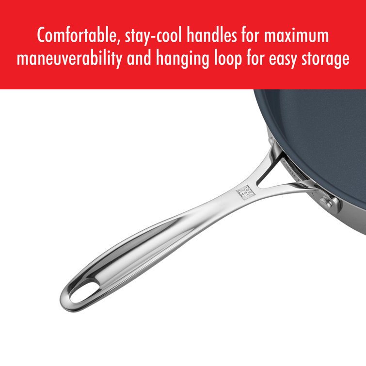 Zwilling Clad CFX 5-qt Silver Stainless Steel Non-Stick Saute Pan