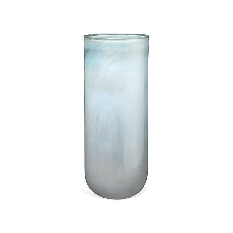 Metallic Opal Hand-Blown Glass Table Vase