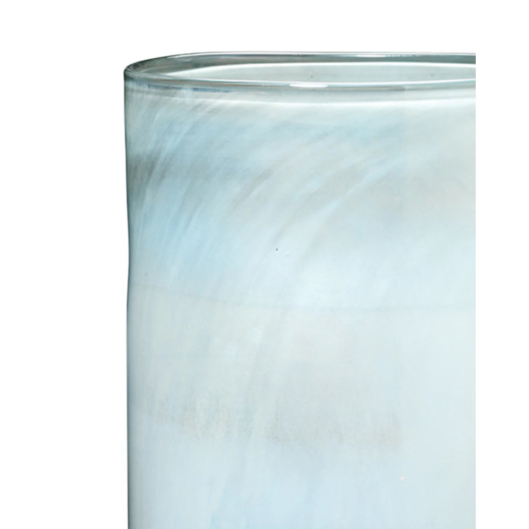 Metallic Opal Hand-Blown Glass Table Vase