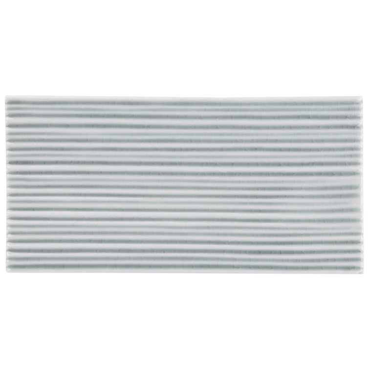 Sky Blue Polished Glass Subway Wall Tile for Bathroom and Kitchen