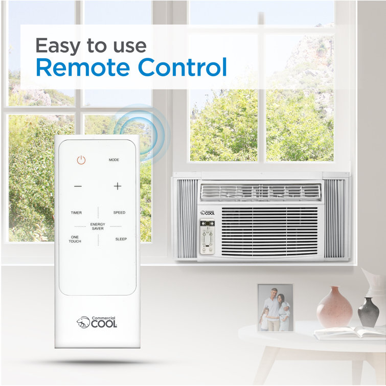 Commercial Cool 10000 BTU White Window Air Conditioner with Remote