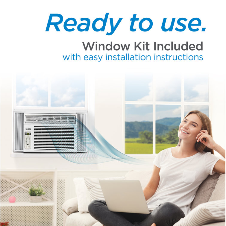 Commercial Cool 10000 BTU White Window Air Conditioner with Remote