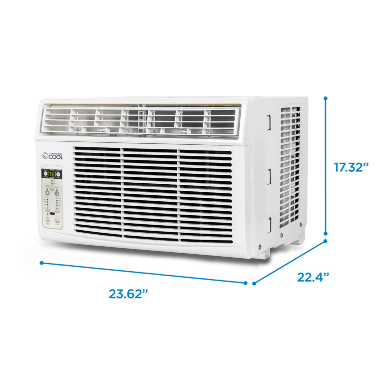 Commercial Cool 10000 BTU White Window Air Conditioner with Remote