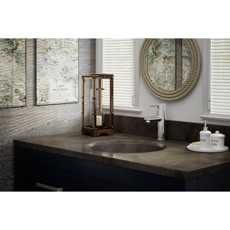 Dia Polished Chrome Single Handle Bathroom Faucet with Push Pop Drain