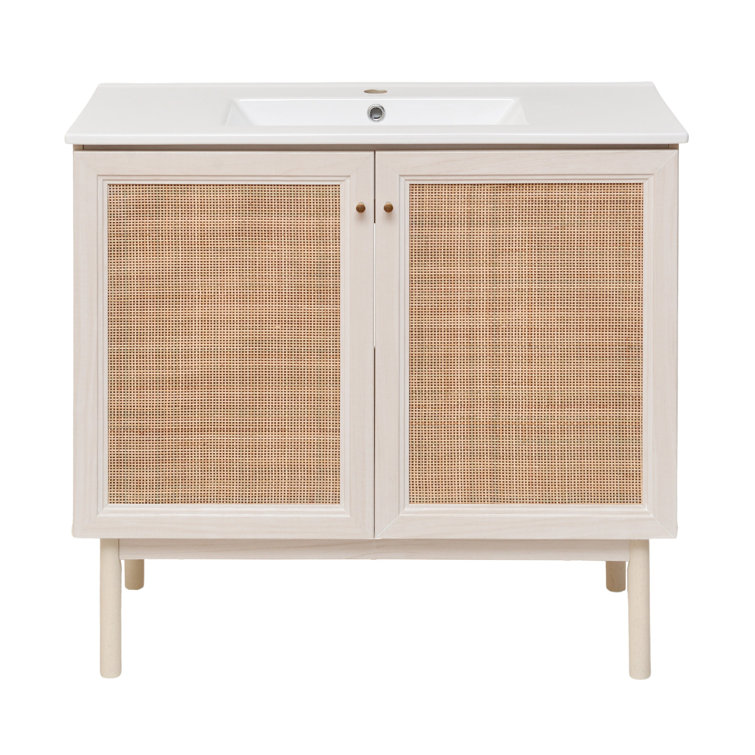 Classe 36" White Oak Freestanding Bathroom Vanity