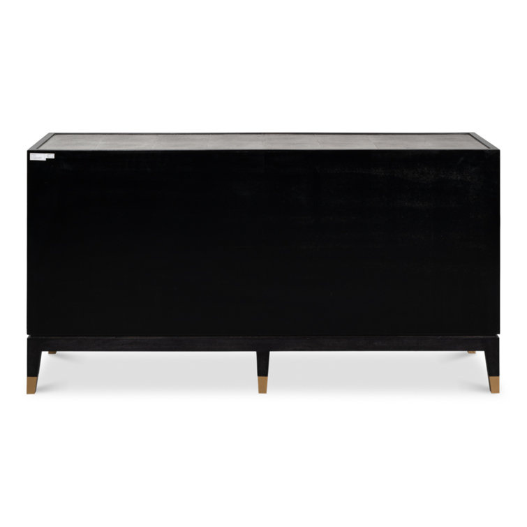 Horatio Gray and Gold Oak 6-Drawer Double Dresser
