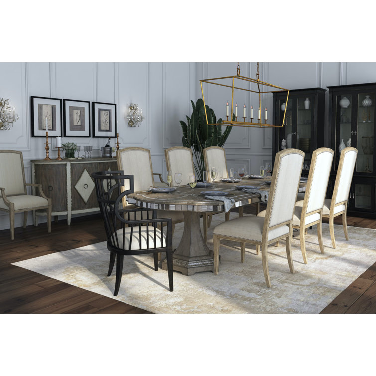 Sanctuary Reclaimed Wood Extendable Dining Table in Beige