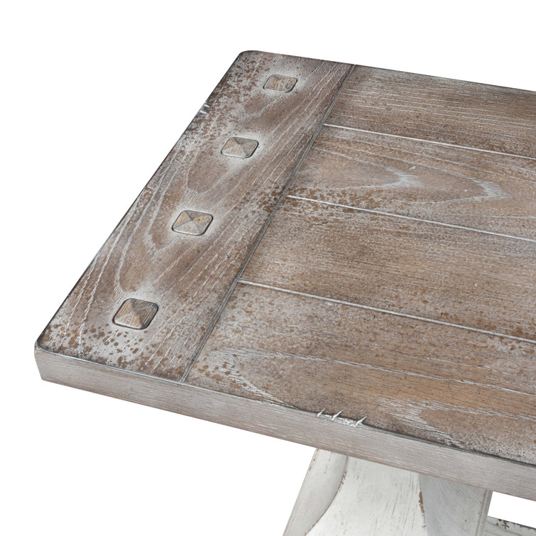 Sedona Traditional Brown Wood Sofa Table with Storage Shelves