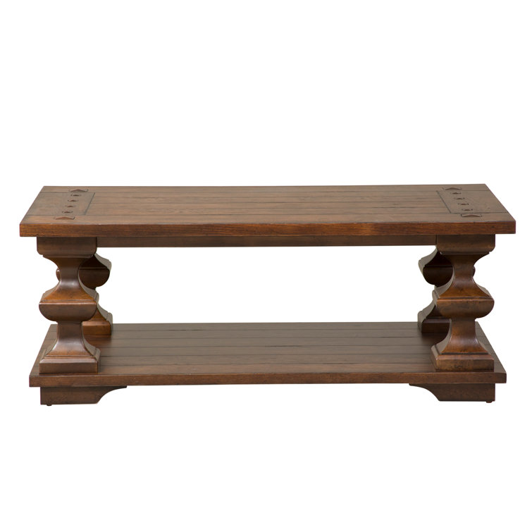 Sedona Round Kona Brown Solid Wood Coffee Table