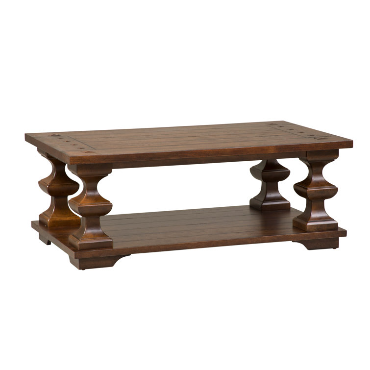Sedona Round Kona Brown Solid Wood Coffee Table