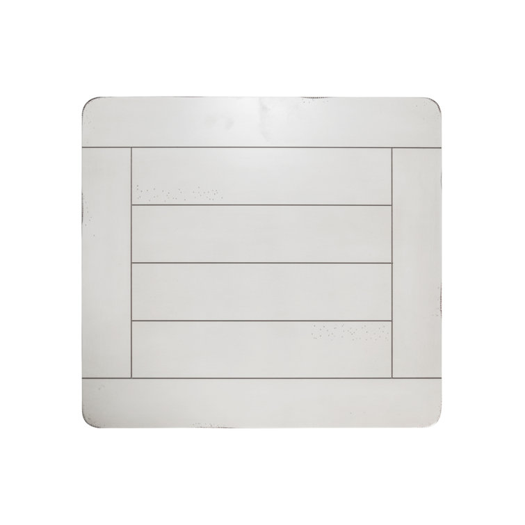 White Cottage Rectangular Wood End Table with Storage