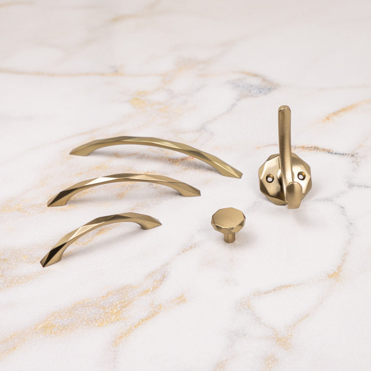 Champagne Bronze Modern Kitchen Cabinet Handles with Mounting Hardware