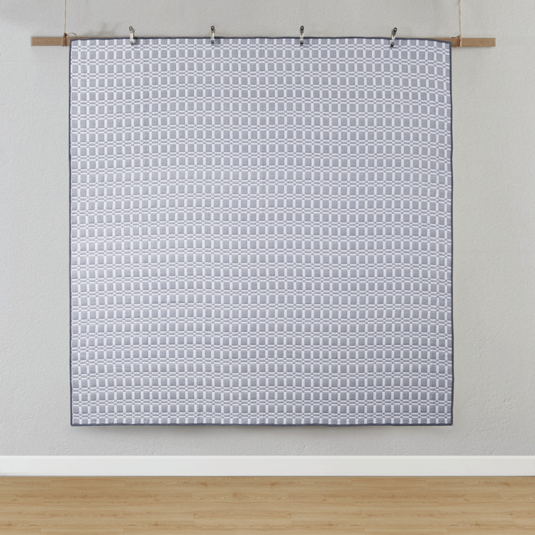 Gray King Reversible Microfiber Matelasse Coverlet Set