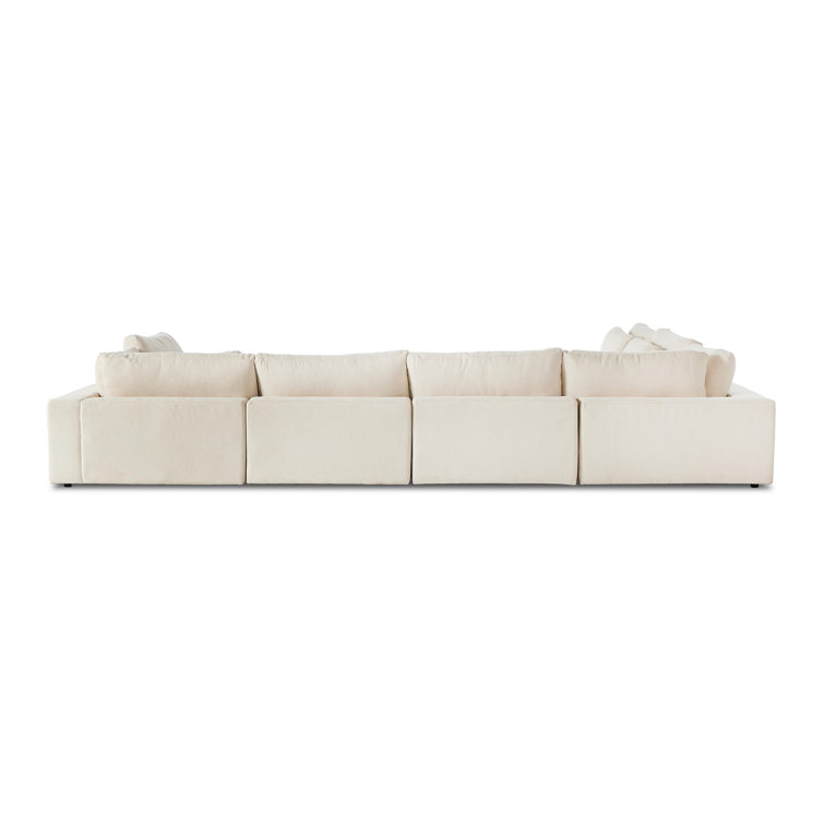 Clairmont Sand U-Shaped Modular 8-Piece Sectional with Ottoman