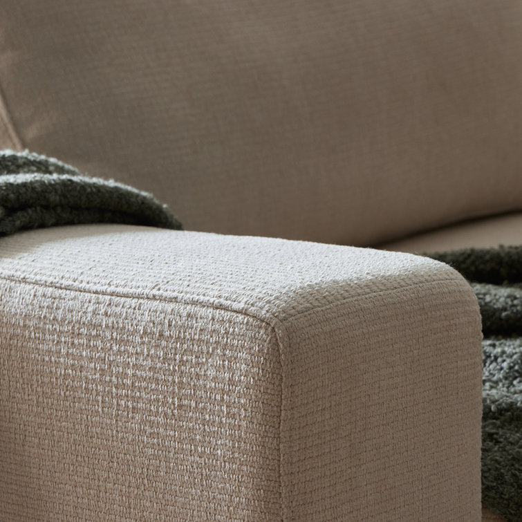 Clairmont Sand Three Piece Modular Sofa with Square Arms