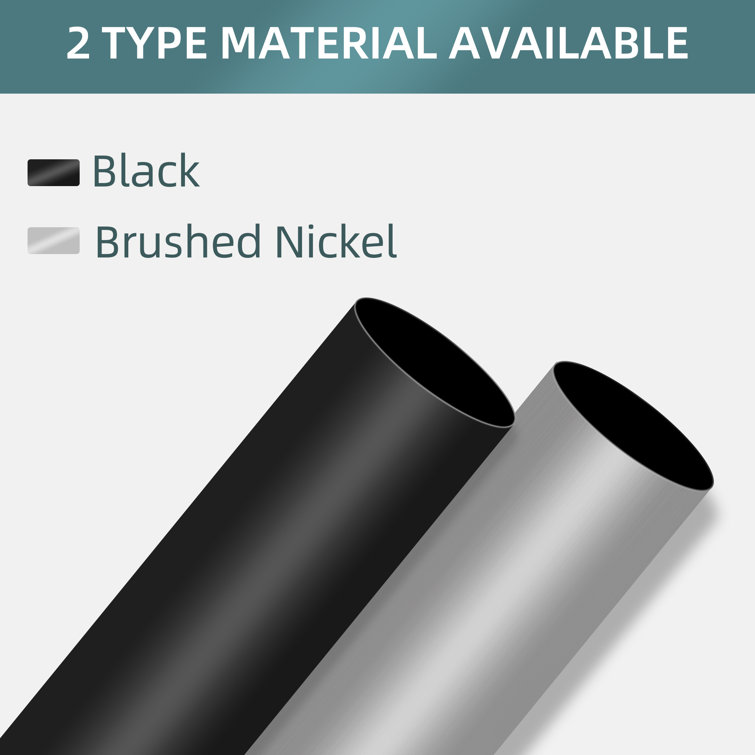 Black Aluminum and Tempered Glass Double Sliding Tub Door