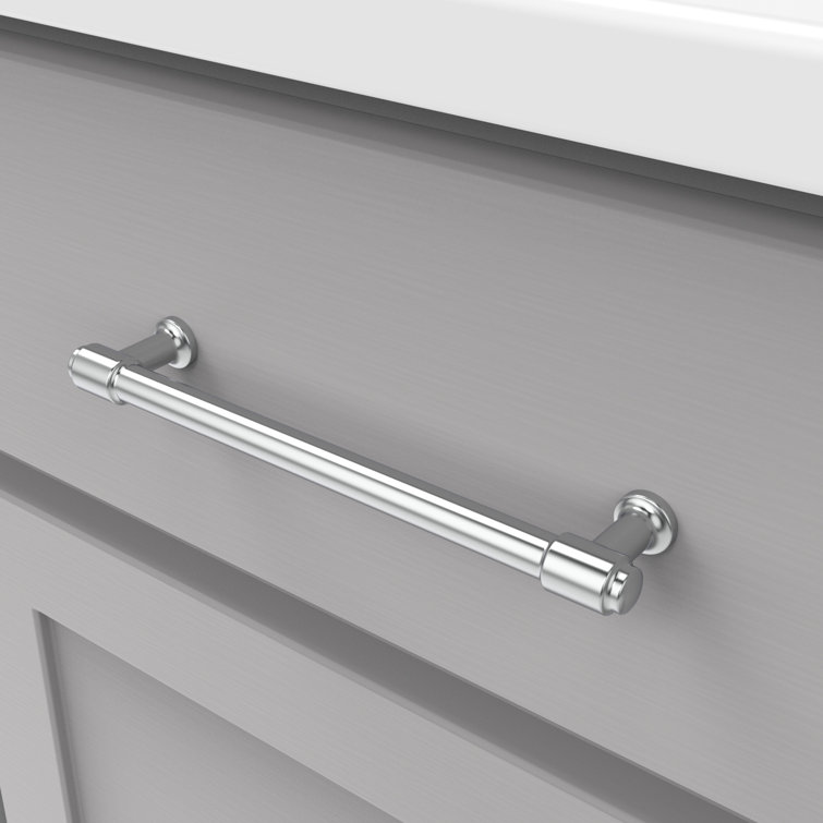 Piper Chrome 6-5/16" Modern Bar Cabinet Pulls
