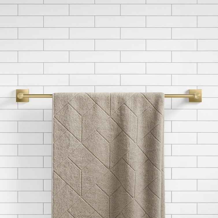 Ventus 24-Inch Brushed Gold Wall Mounted Towel Bar