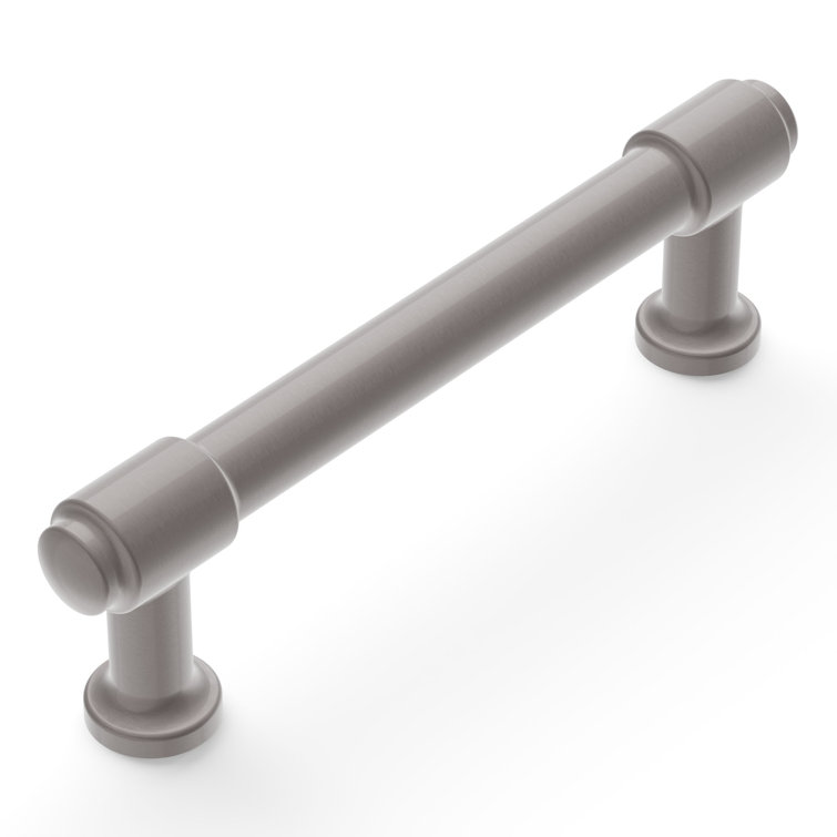 Satin Nickel Brushed Bar Cabinet Pulls with Mounting Hardware