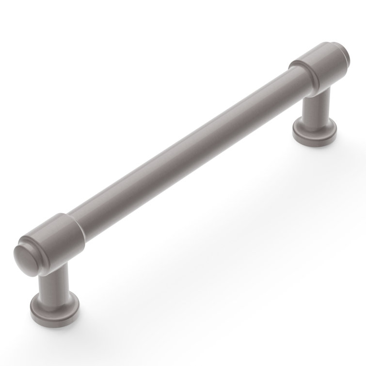 Satin Nickel Modern Industrial Bar Cabinet Pulls