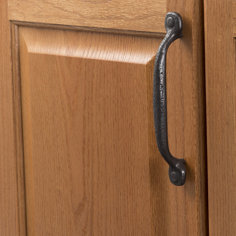 Refined Rustic Black Iron 12" Appliance Pull Handle
