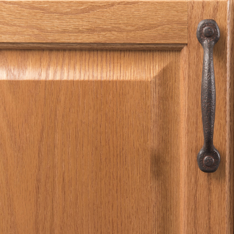 Rustic Iron 12" Matte Black Appliance Pull Handle