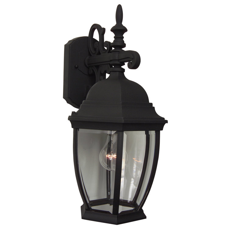 Black Cast Aluminum Traditional Outdoor Wall Lantern