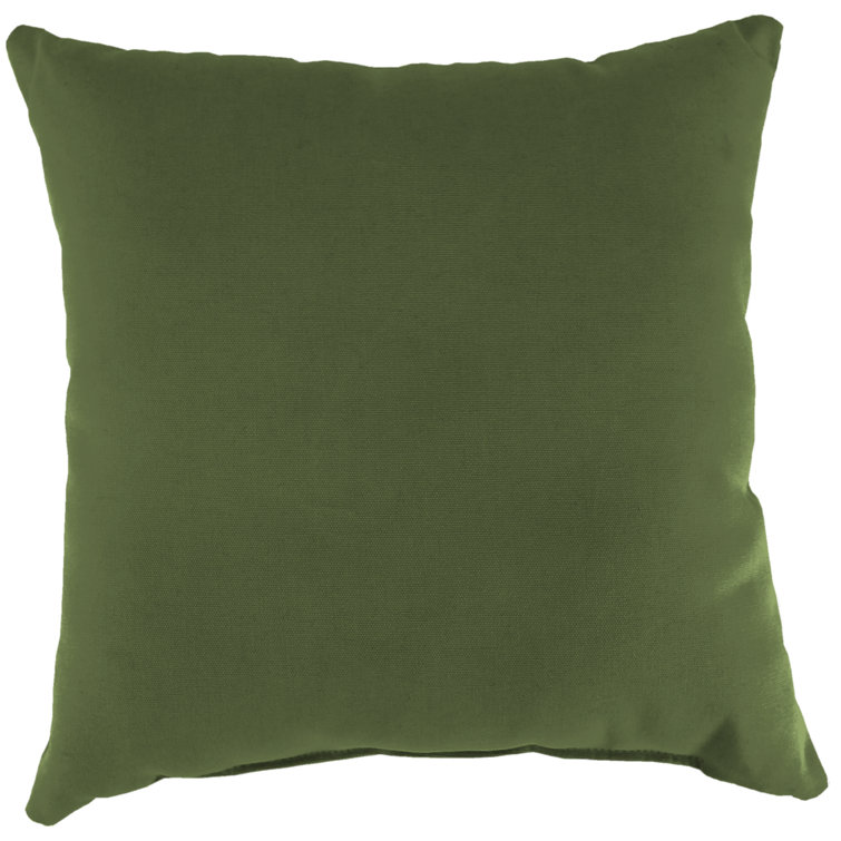 Veranda Hunter Green 18" Square Outdoor Throw Pillow Set