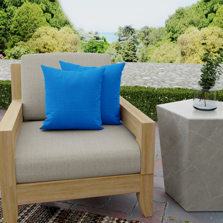 Celosia Princess Blue Rectangular Outdoor Lumbar Pillow Set