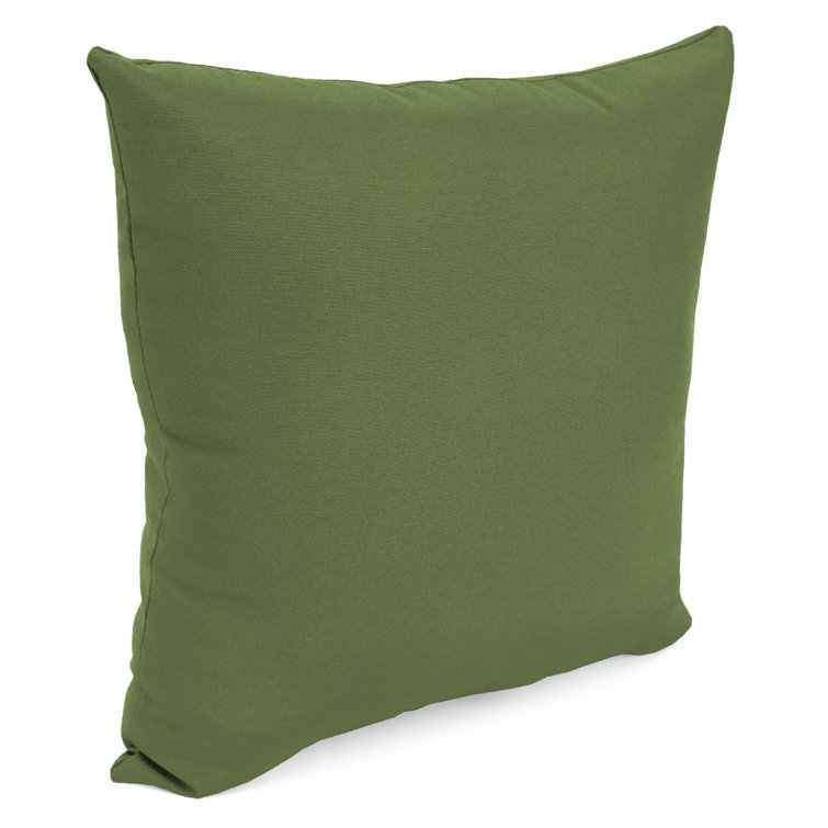 Veranda Hunter Green 18" Square Outdoor Throw Pillow Set
