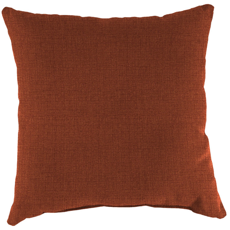 18" x 18" Brick Red Outdoor Throw Pillow Set