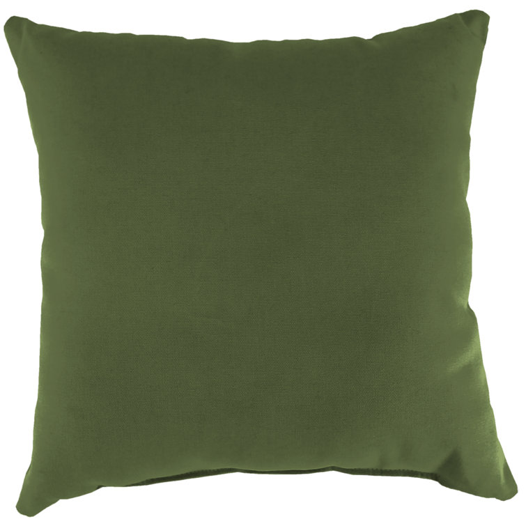 Veranda Hunter Green 18" Square Outdoor Throw Pillow Set