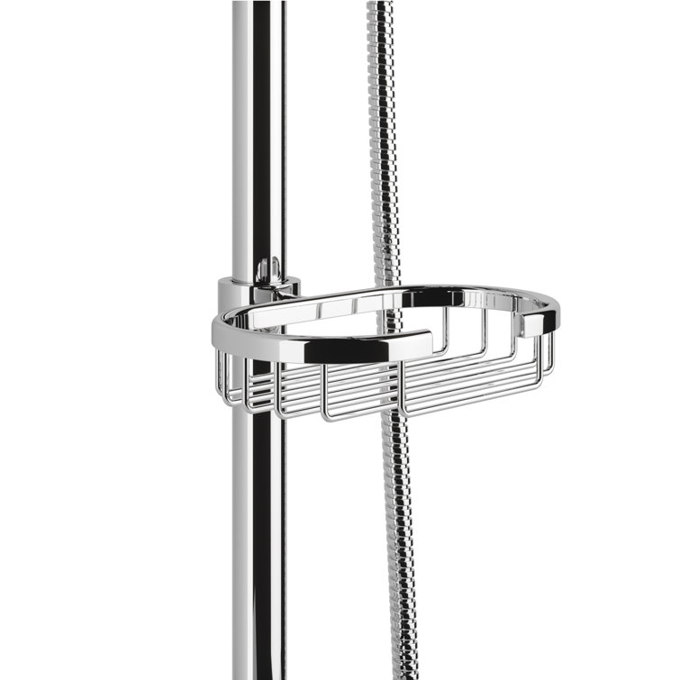 Chrome Adjustable Height Rain Shower System with Handheld