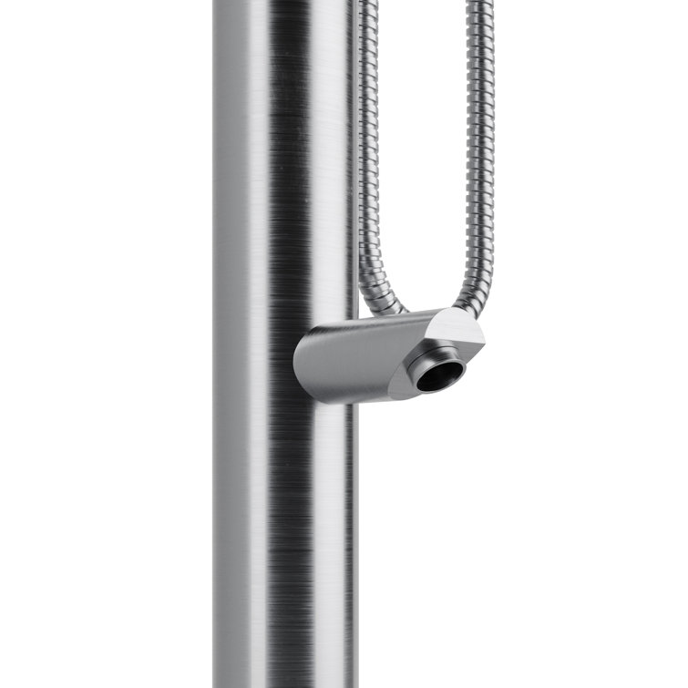 PULSE ShowerSpas Wave 1-Spray Brushed Stainless Steel Outdoor Shower Faucet System