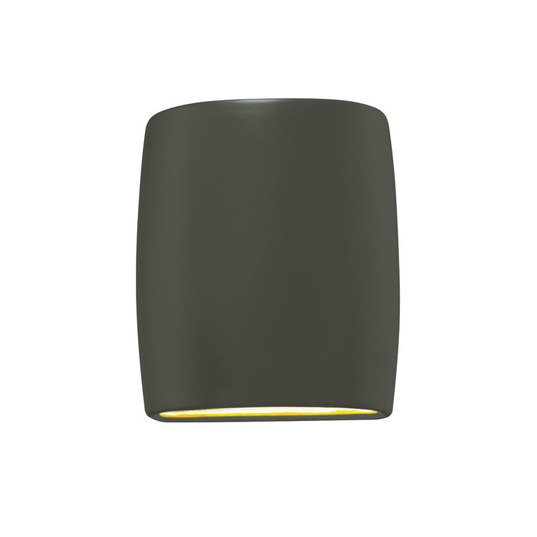 Black Ceramic Dimmable Direct Wired Electric Sconce