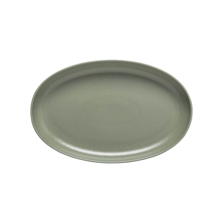 Artichoke Green Handmade Ceramic Oval Platter