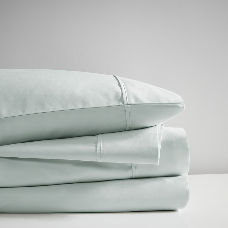 Aqua Organic Cotton King Deep Pocket Sheet Set