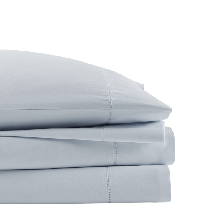 Gray Queen Egyptian Cotton Deep Pocket Sheet Set with Hemstitch