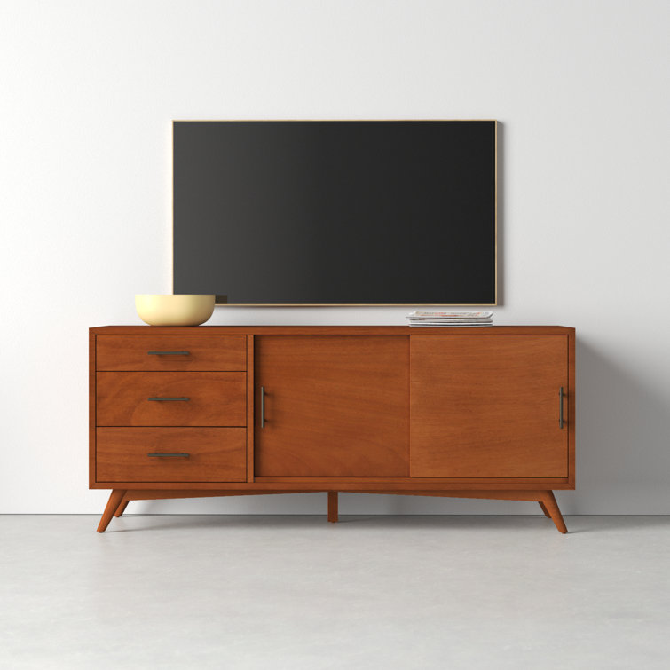 Flynn Transitional Mid-Century 58" Brown Mahogany Sideboard