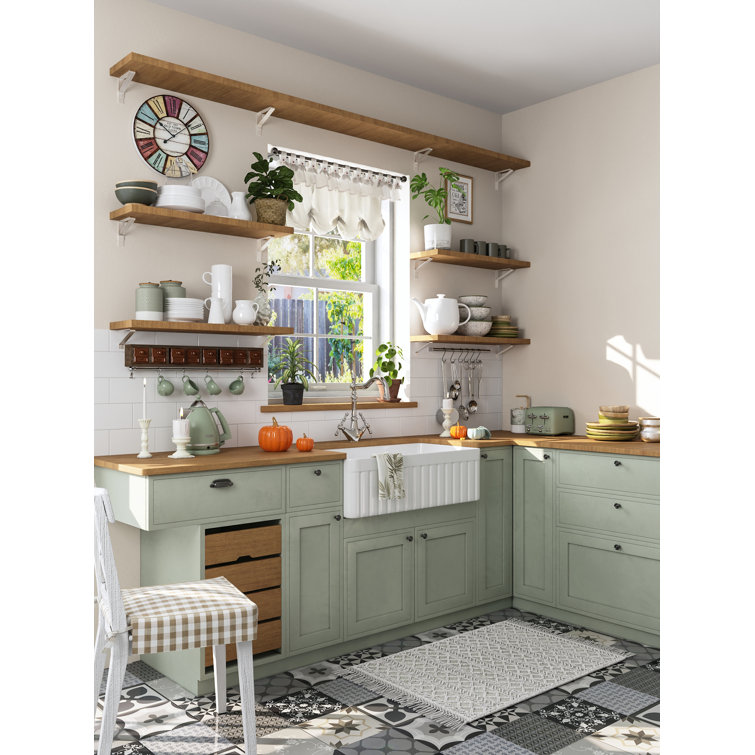White Fireclay Farmhouse Apron Front Single Bowl Kitchen Sink