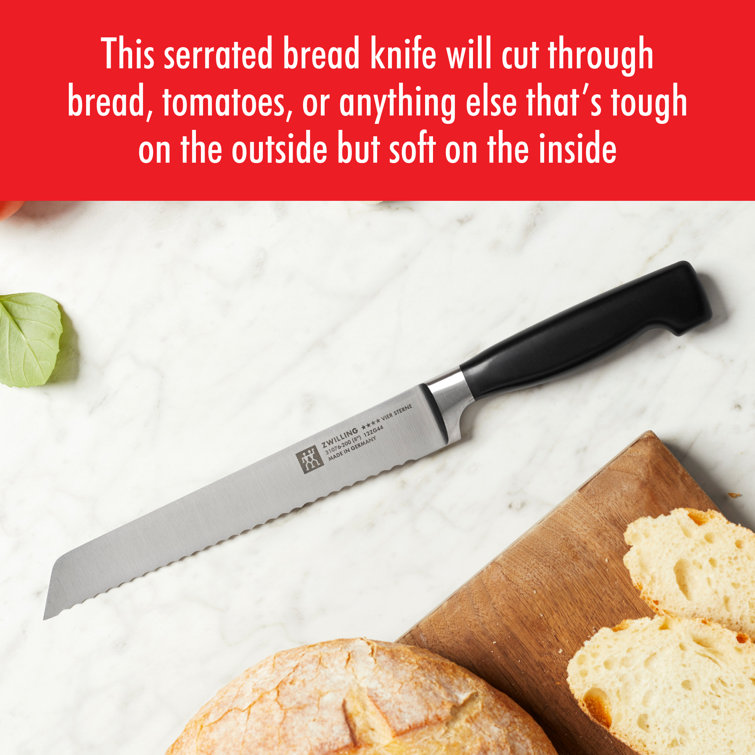 Zwilling Four Star 8-Inch High Carbon Steel Serrated Bread Knife