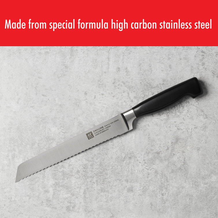 Zwilling Four Star 8-Inch High Carbon Steel Serrated Bread Knife