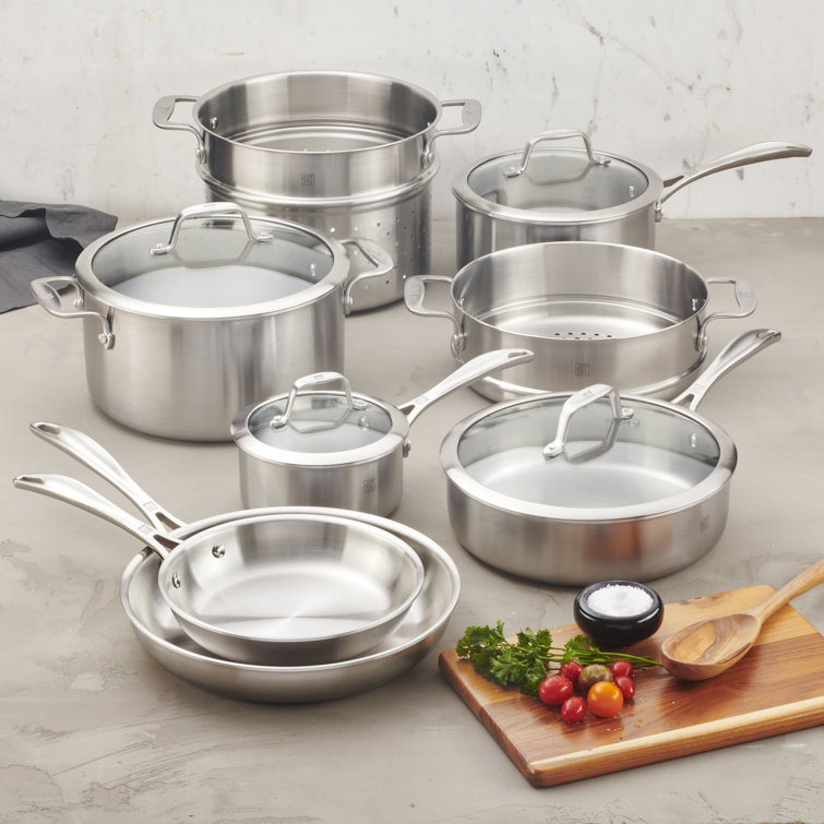 ZWILLING Spirit 3-Ply 12-Piece Stainless Steel Cookware Set