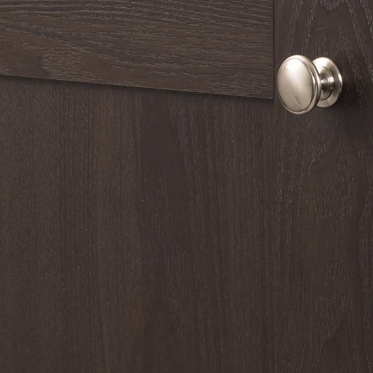 Satin Nickel Round Cabinet Knobs with Mounting Hardware, 10-Pack