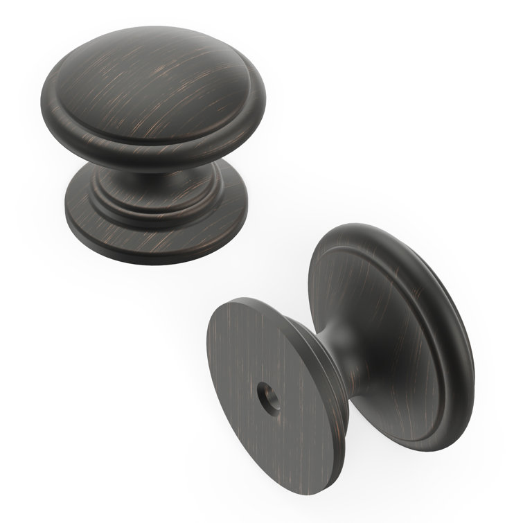 Vintage Bronze Round Cabinet Knob 10-Pack