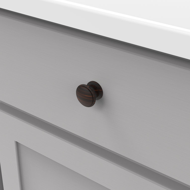 Vintage Bronze Round Cabinet Knob 10-Pack