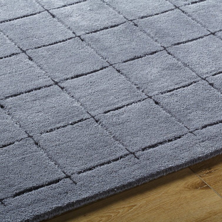 Mallory Blue Hand Tufted Wool 8' x 10' Area Rug